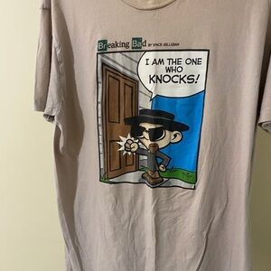 Breaking Bad Cartoon Graphic Tee - Beige